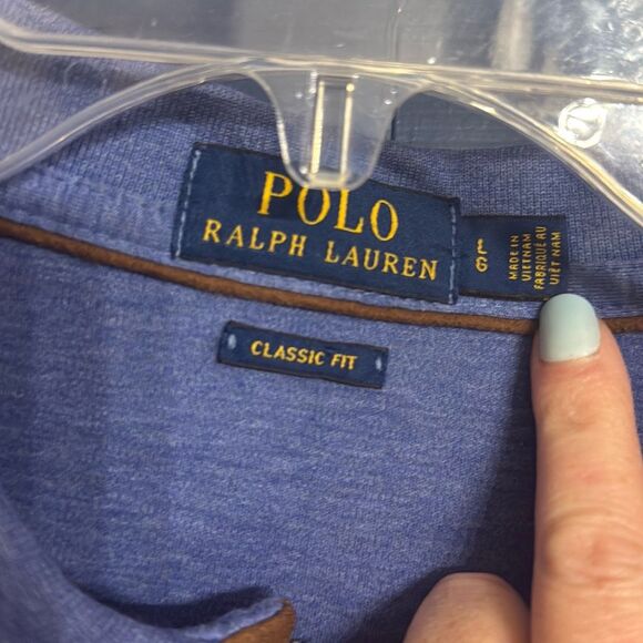 Polo Ralph Lauren Cotton Interlock Classic Fit LS Polo Shirt Size L - Picture 3 of 7